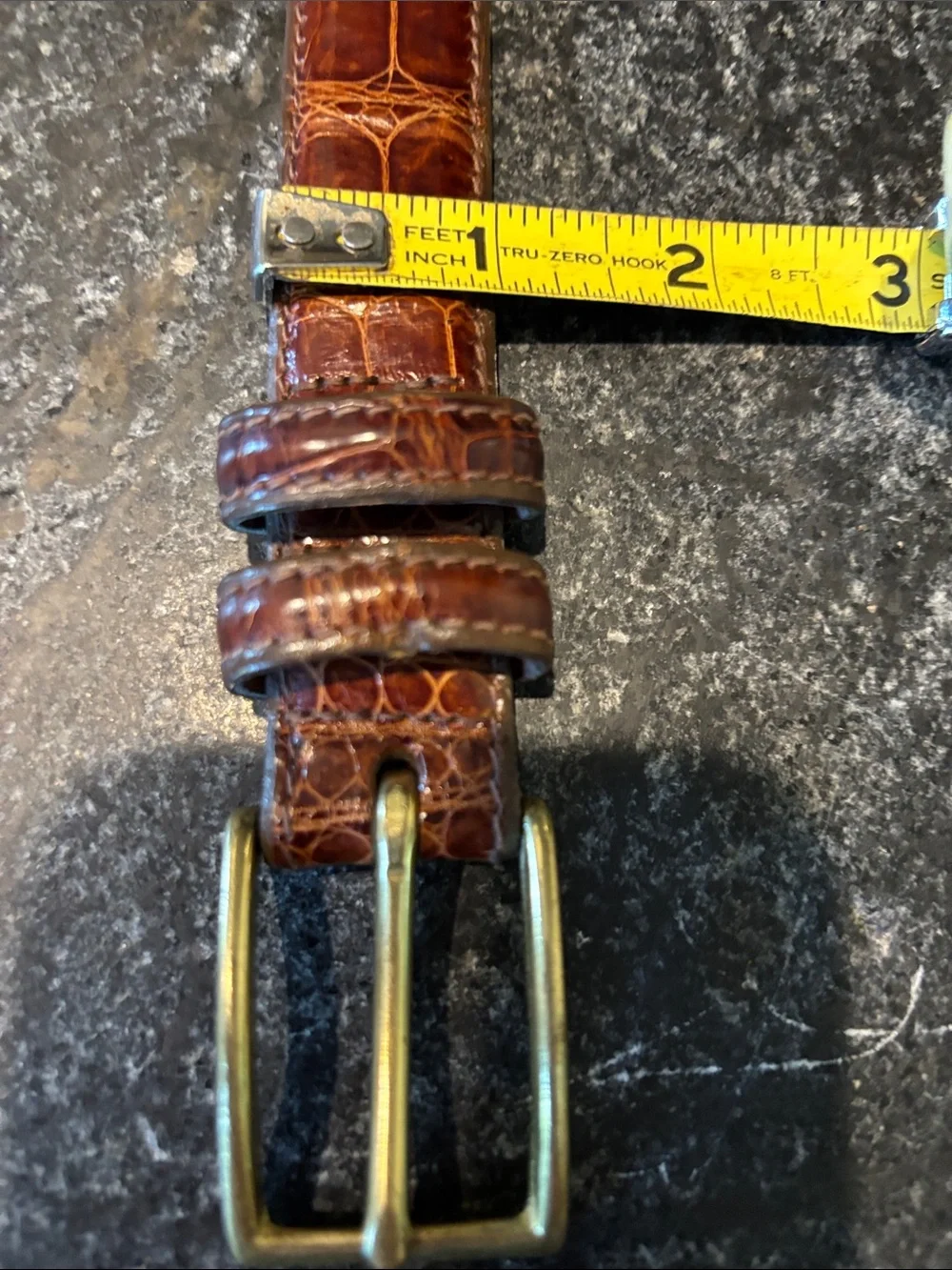 CROOKHORN DAVIS American, alligator belt